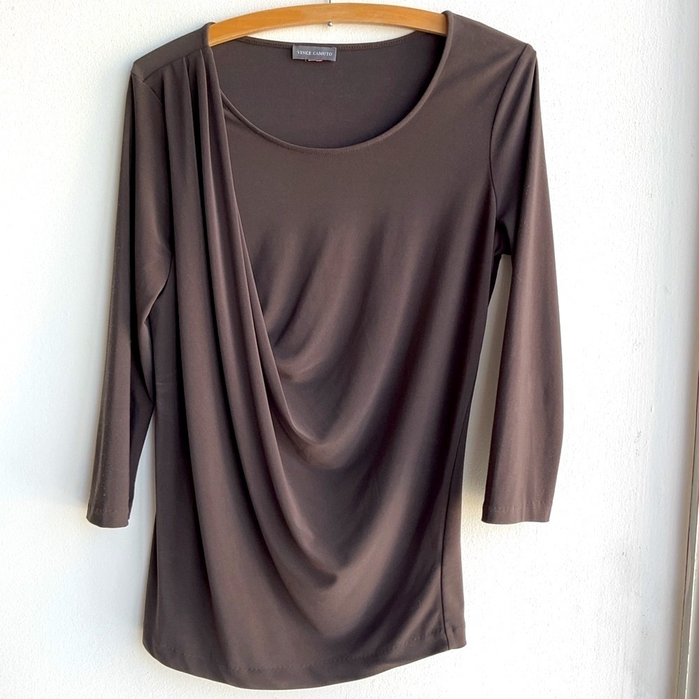 Vince Camuto brown blouse